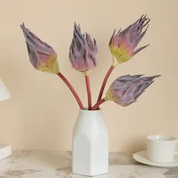48CM Artificial South African Plant Hair Emperor Flower King Flower Retro Style Living Room Furniture Decoration and Ornaments