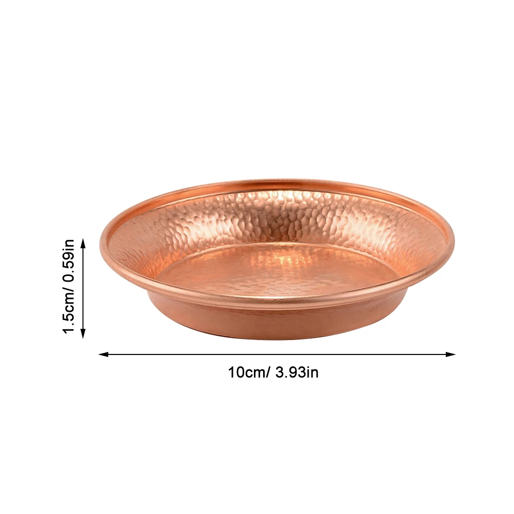 

Serving Tibetan Copper Offering Plate Bowl for Altar Chassis Bowls Decorative Small