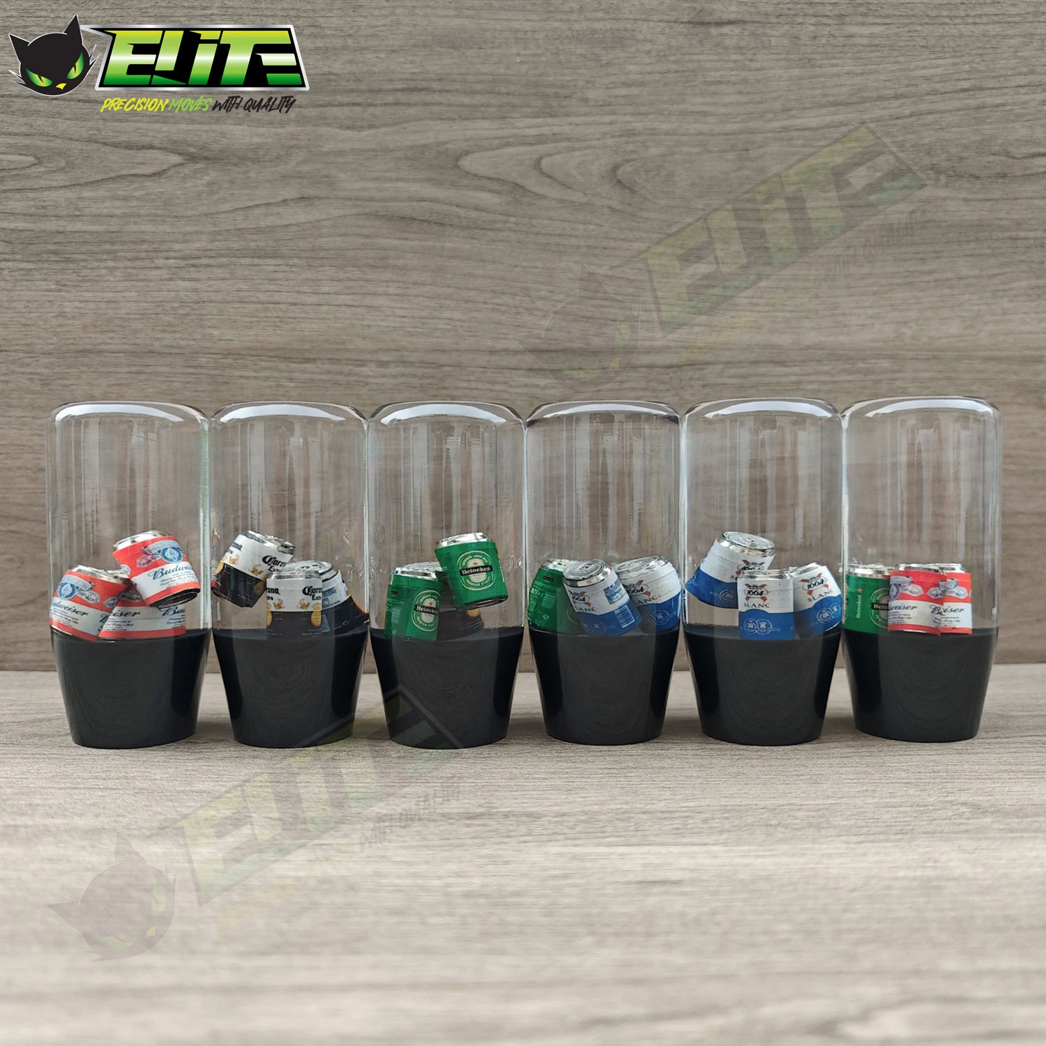 JDM Universal 10CM Acrylic Transparent Gear Shift Knob Cute Rabbit Cans Style Lever Change Knob Shifter