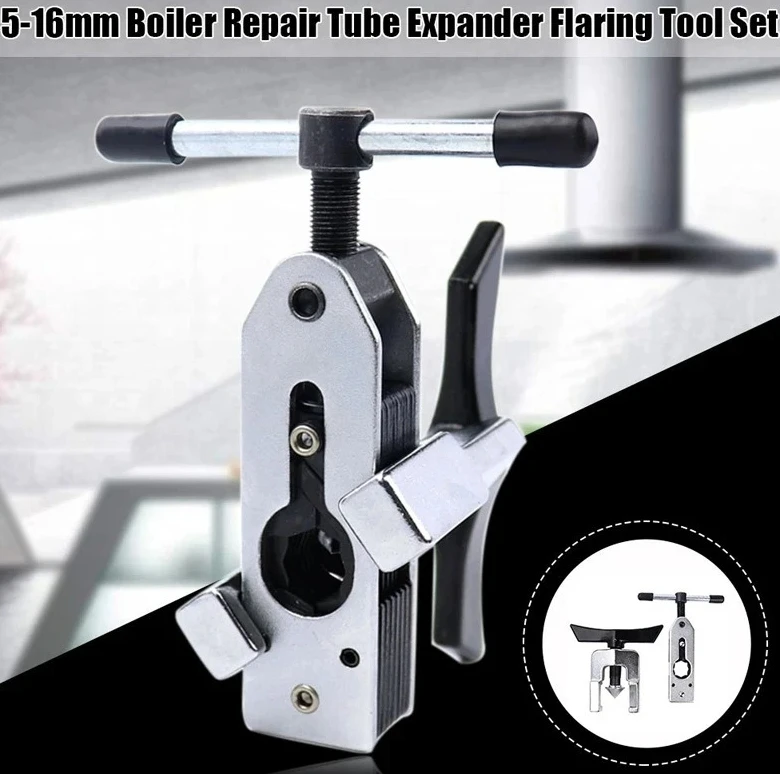 

Universal Tube Expander Tool 5-16mm, Variable Diameter Flaring Tool for Copper Pipe in Boiler, AC & Refrigeration Repair