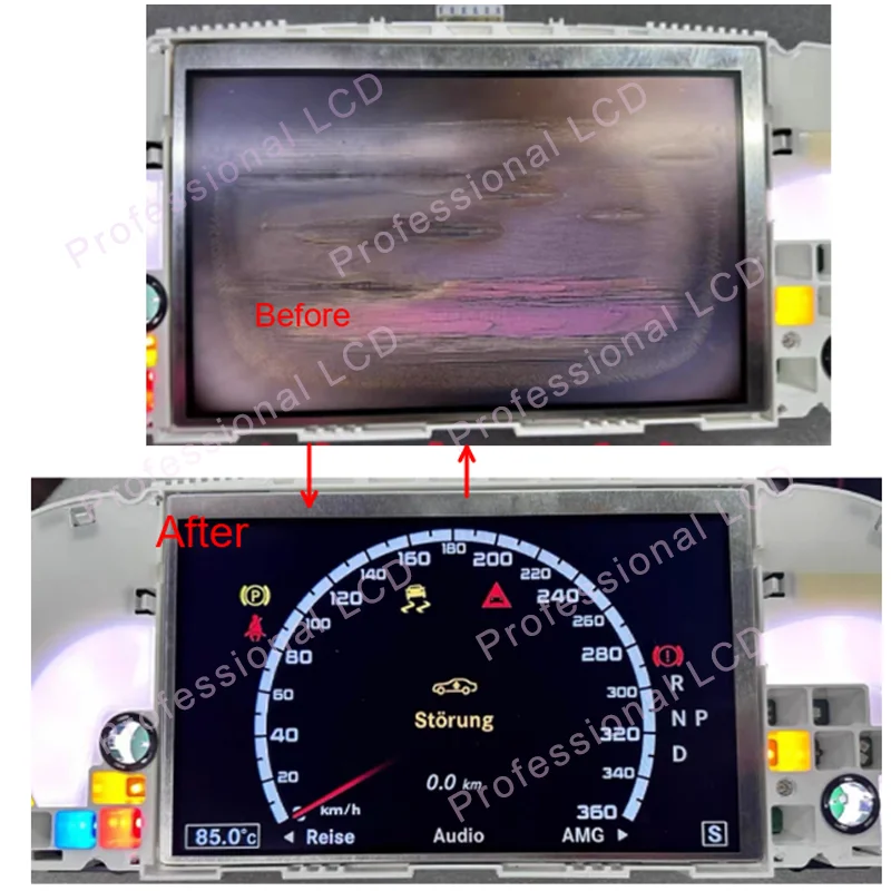 

LQ080Y5DG04 For Original 8 Inch LCD Display Screen For Mercedes W221 W216 S450 S550 S600 CL550 CL600 Instrument Cluster Car Navi