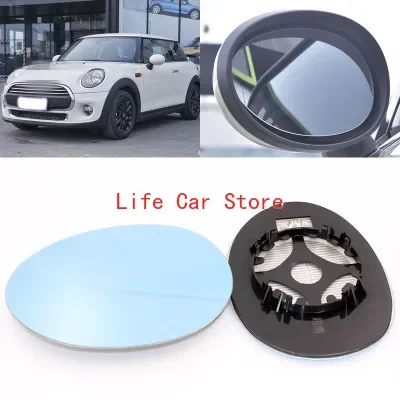 

For BMW mini large field vision blue mirror car rearview mirror heating modified wide-angle reversing lens