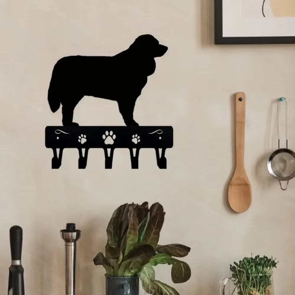 CIFBUY Metal Wall Art Bernese Mountain Dog Iron Sculpture Hanging Sign Outdoor Garden Yard Decor Home Ornament Gift Rustic Style