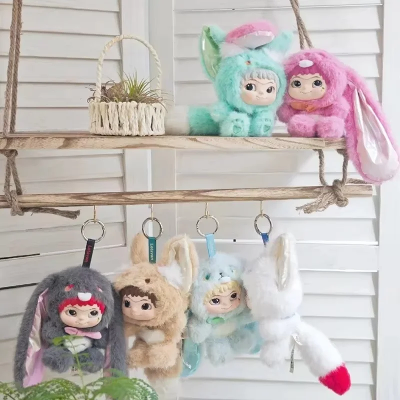 

Wakuku Fox & Bunny Trick Or Treat Series Виниловая слепая коробка Декор в виде животного Кролик Фигурка лисы Кукла Настольный орнамент Подарки для девочек и детей