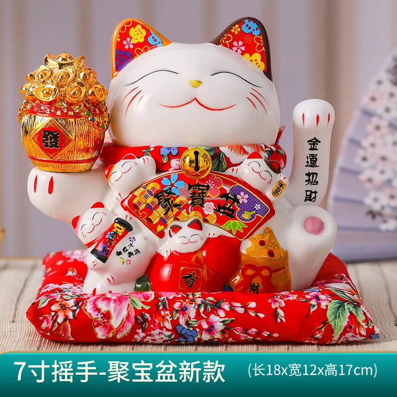 Lucky Cat Decoration Piggy Bank Lucky Cat Gift China Good Luck Home Decoration Craft Gift