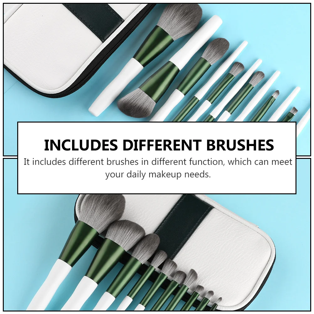 12Pcs Beauty Makeup Brush Set Professional Kit for Foundation Blush Eye Shadow Contour Highlight Eyebrow Powder
