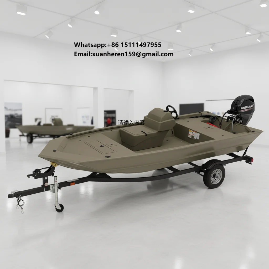 Kinocean 2022 New Aluminum Fishing Jon Boats Tuna Fishing Aluminum Hull Aluminum Floor Outboard for Sales(16/18 Ft/21ft) 4 - 8m