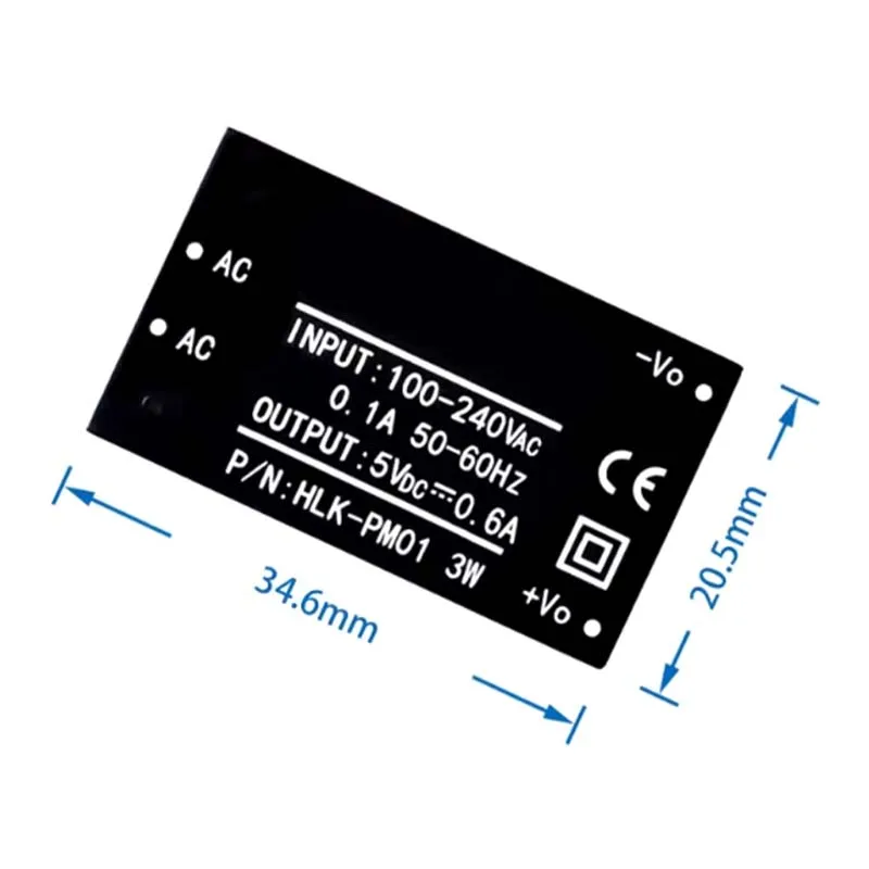 HLK-PM01 AC-DC Power Supply Module Intelligent Household Step-Down Switch Power Module Short Circuit Protection 220V to 5V image 5