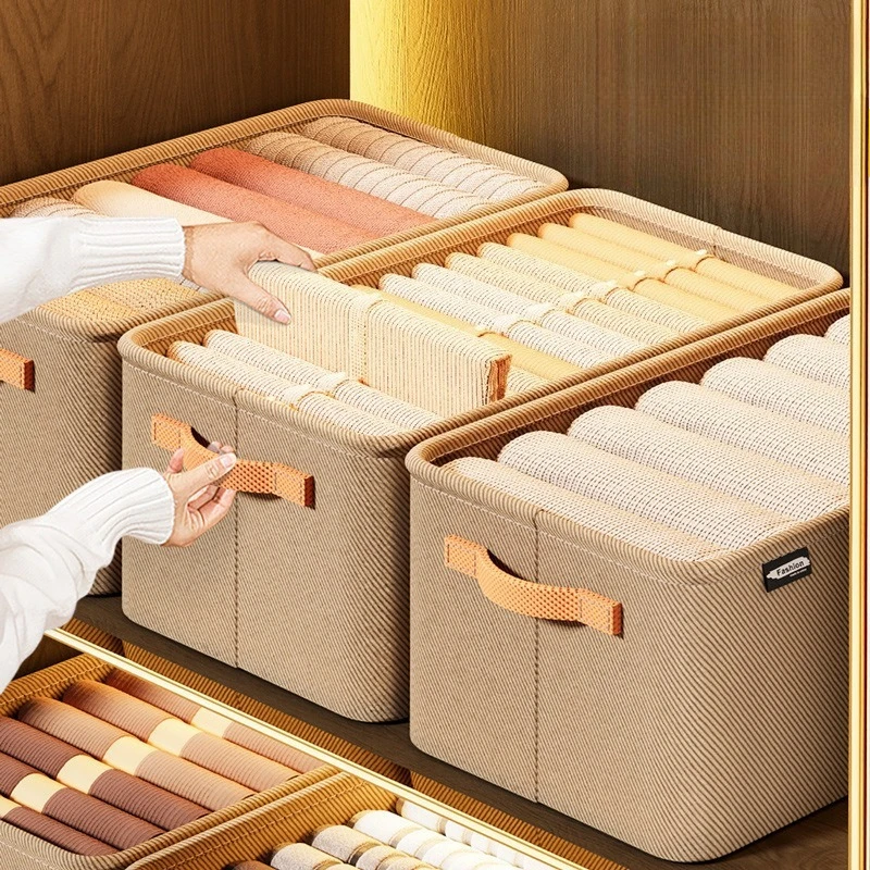 1PCS Collapsible Clothing Organizer Closet Clothes Pants Storage Drawer Organizer Toy Storage Bin Home Organization Solution