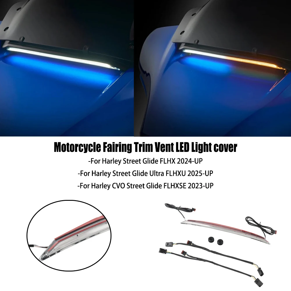 

Новый передний обтекатель мотоцикла, светодиодный светильник для Harley Street Glide FLHX 2024 2025 для Street Glide Ultra FLHXU 2025-UP