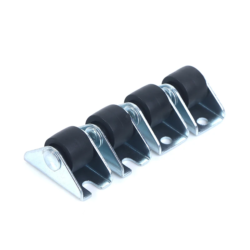 4 pezzi 0.5 pollici mobili ruote dritte ruote direzionali vassoio accessori pattumiera scatola portaoggetti cesto portabiancheria Caster