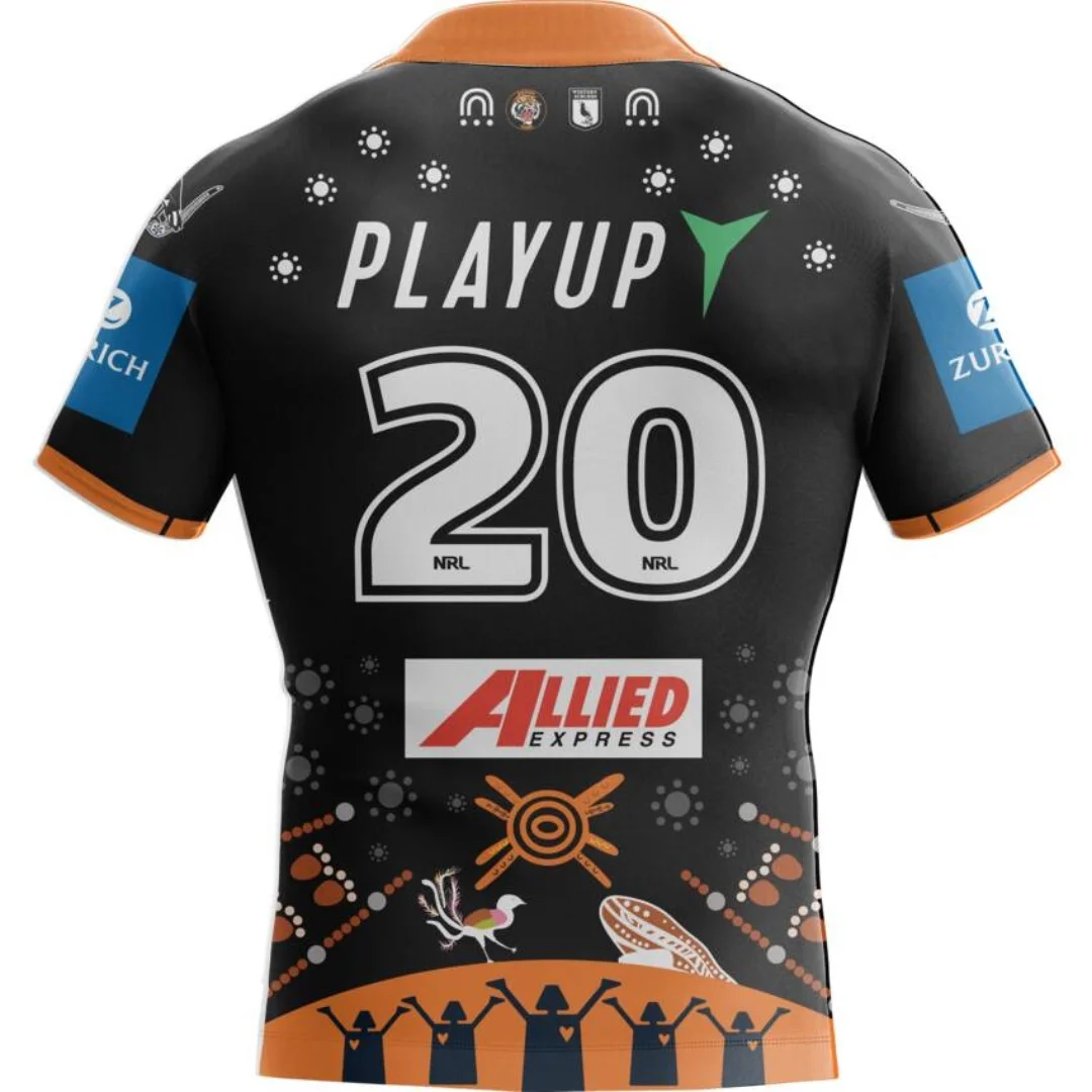 WESTS Wests Tigers 2005 NRL RETRO JERSEY (طباعة رقم الاسم المخصص)-جودة عالية