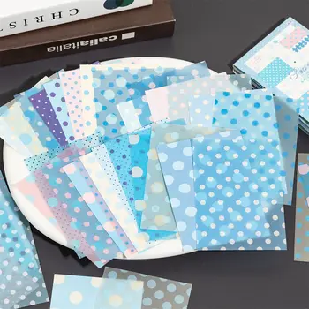 50pcs Creative Polka Dot Decor Scrapbook Vintage Material Paper Kit DIY Junk Journal…