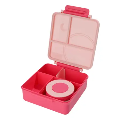 Bento Box isolato A74G per bambini Contenitore per il pranzo termico a prova di perdite 4 scomparti per alimenti caldi e freddi, scuola e viaggi