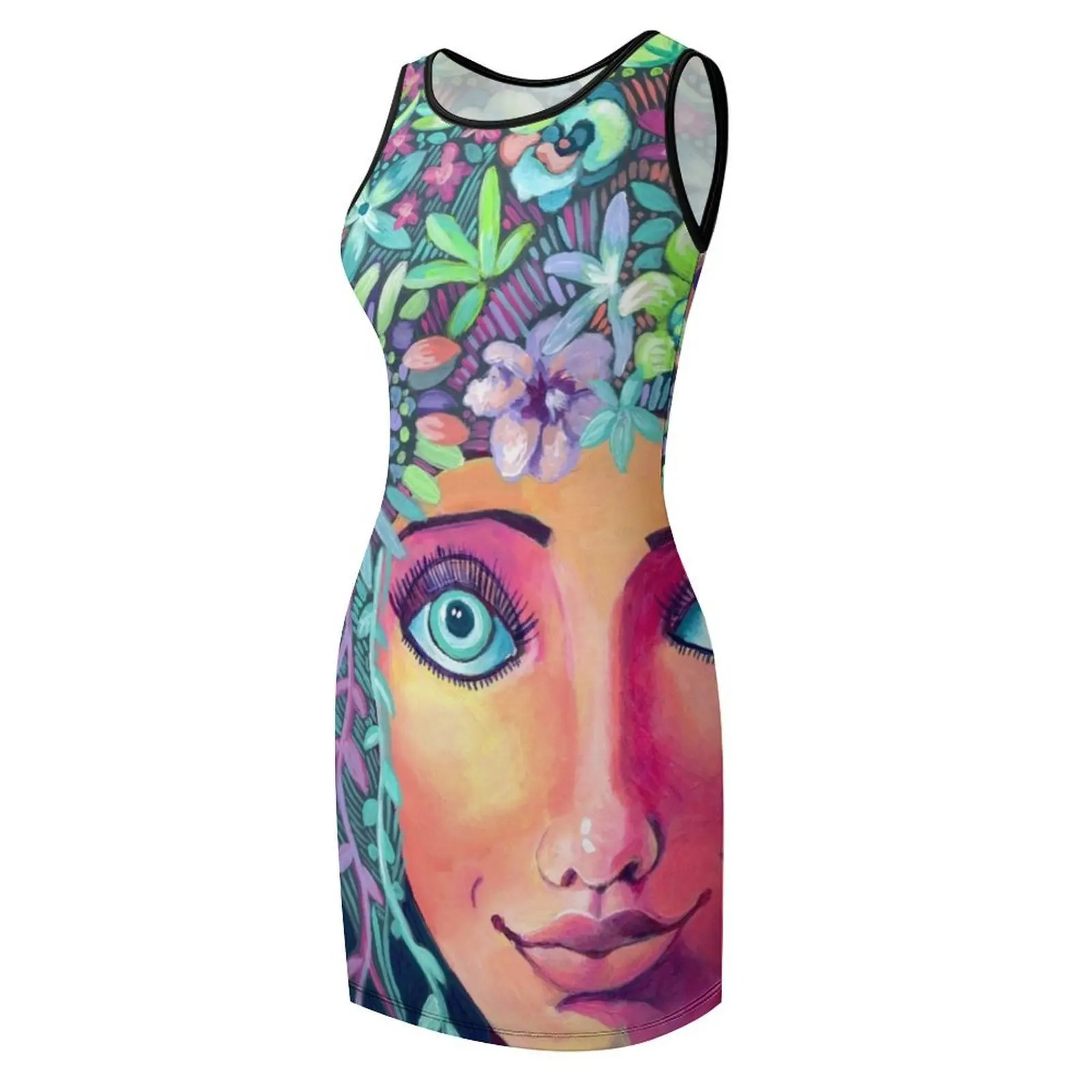 Spring Hair Sleeveless Sundress luxury women's party dress evening prom Woman fashion Woman's evening dress