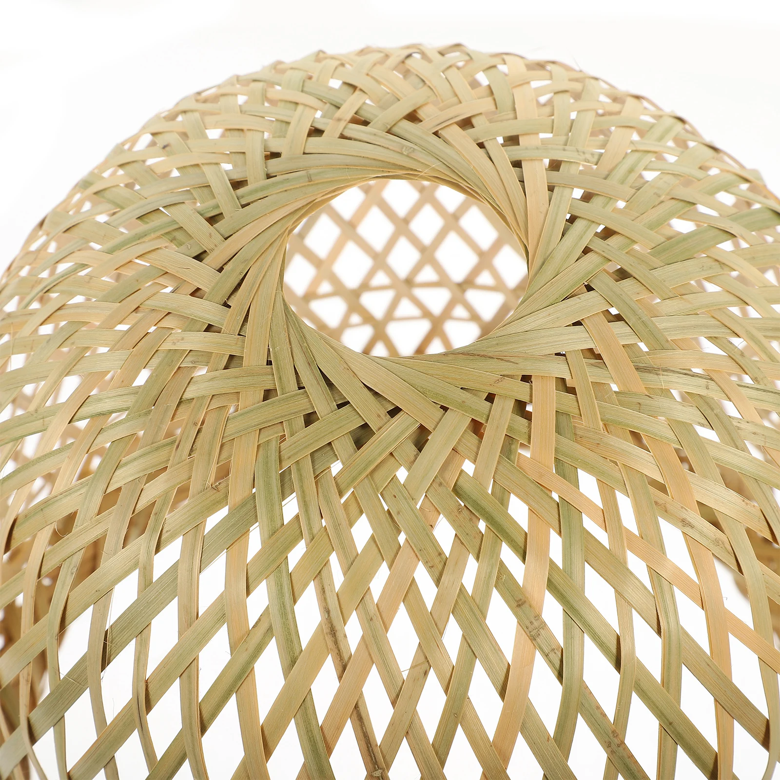

Bamboo Lampshade Pendant Light Covers Handwoven Office Desk Lantern Shade Durable Soft Lighting Long Term Use Lighting