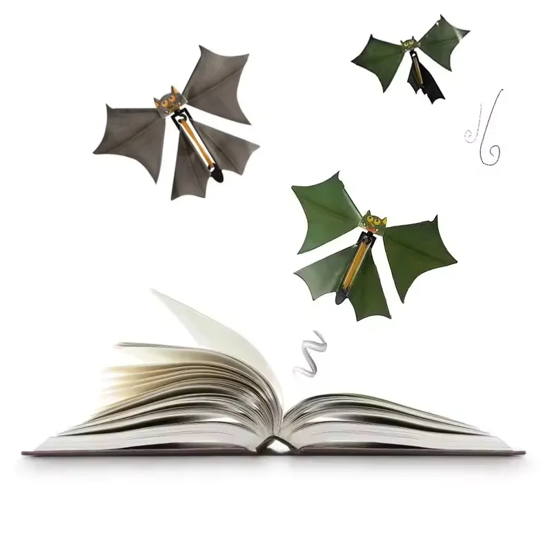 6/12PCS Fun Flying Bat Hand Transform Magic Bat Flying Butterfly Prop Funny Surprise Prank Toy Physics Science Edu Kid Party