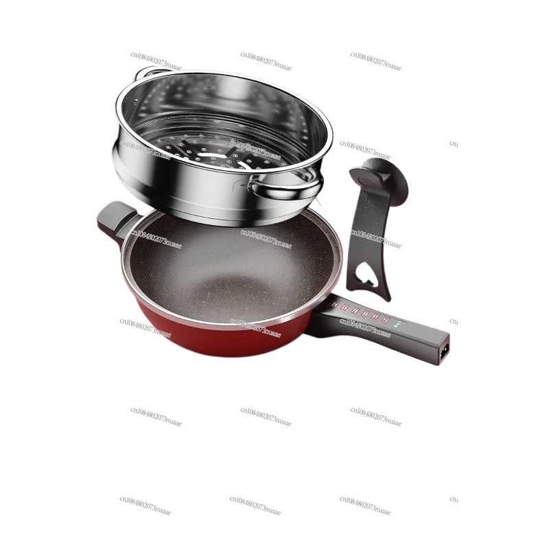 Household Non-Stick Electric Pot, Steaming, Boiling, Frying, Fried, One-Piece, Plug-in, Stir Fry, Electric Heat