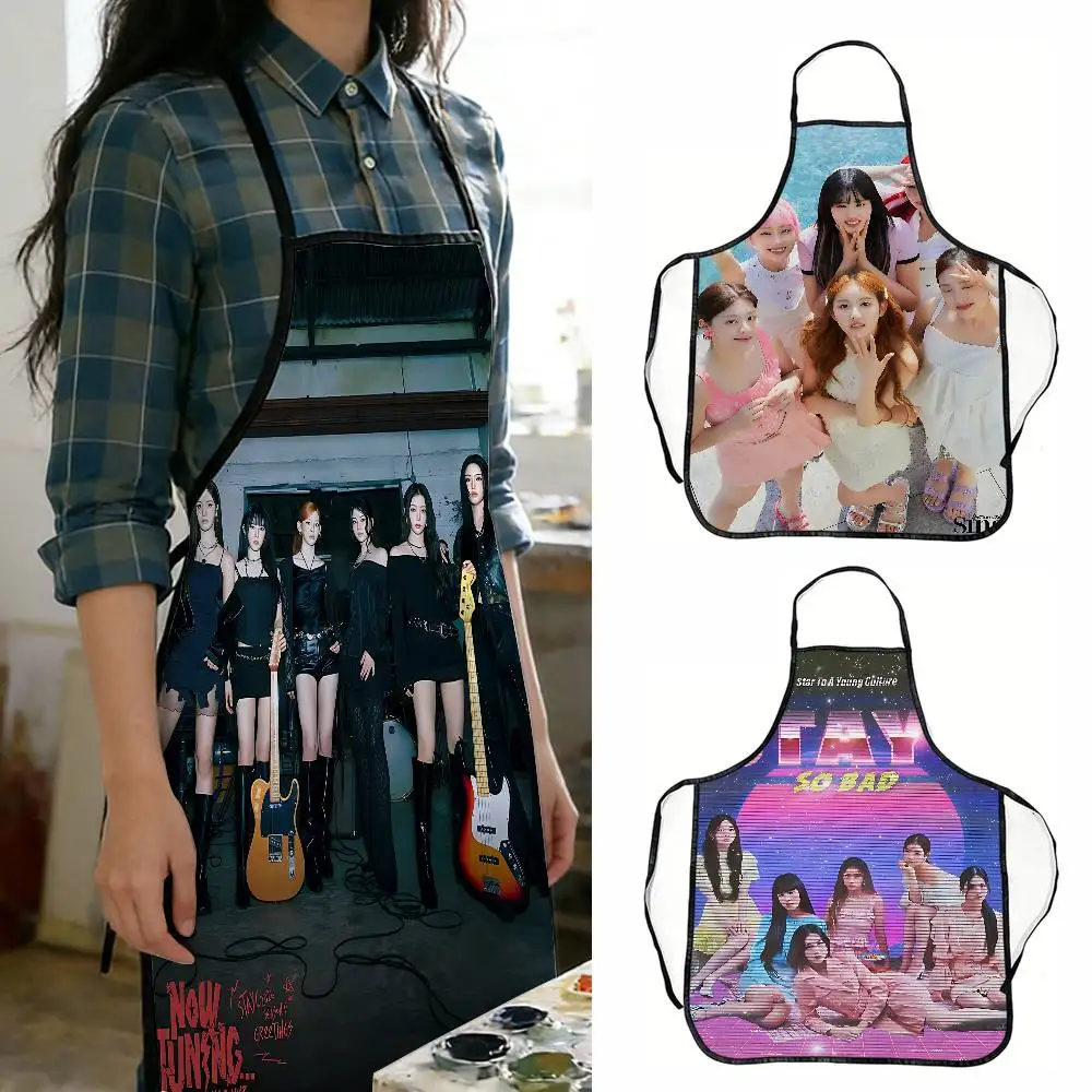 

Фартук с дизайном Kpop Group S-sTAYC, полиэстеровый, прочный, для использования как мужчинами, так и женщинами, для дома и кухни.