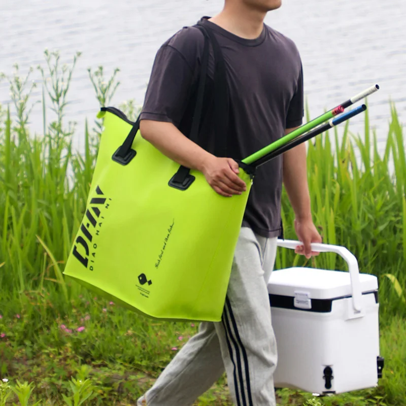 Multifunctional Fishing Bag EVA Fish Protection Bags Living Fish Handbags Portable Foldable Waterproof Tank Fishing xa182wd