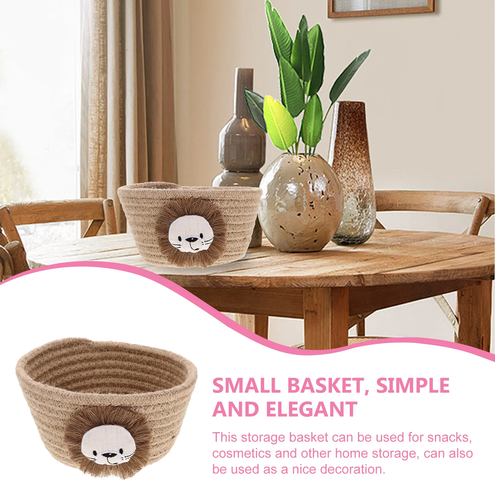 

Small Woven Storage For Home Organization Cloth Basket Ideal For Bathroom Bedroom Nursery Living Room Kitchen Office Entryway