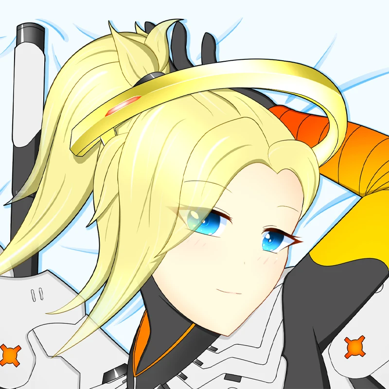New Pattern Dakimakura Anime Mercy Double-sided Print Life-size Body Pillow Cover Bedding Gifts