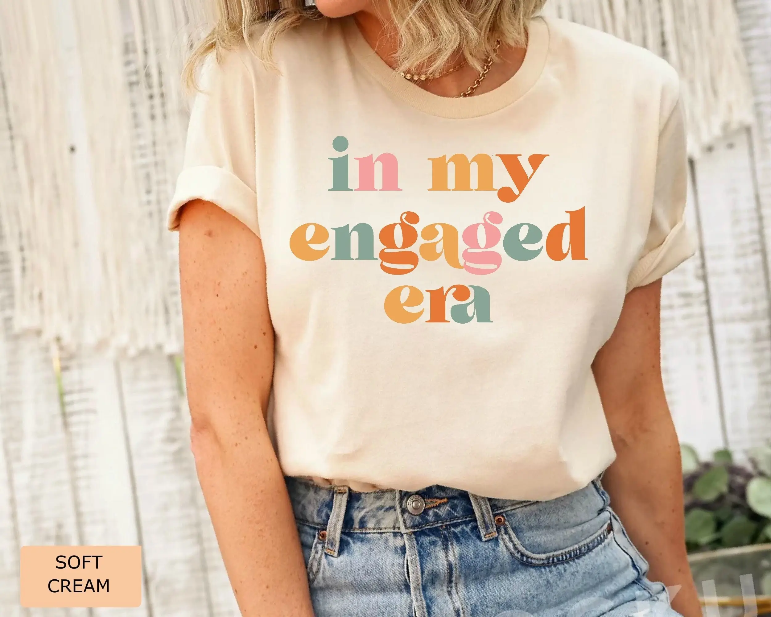 In My Engaged Era T Shirt Engagement for Her Future Mrs Bridal Shower Bachelorette Comfort Colors