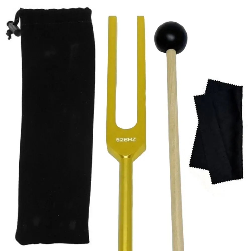 528Hz Tuning Fork Set Ergonomic Portable Bio-Acoustic Tuning Fork Relaxed Reliever Stress Sound Musical Instruments Tool Yoga