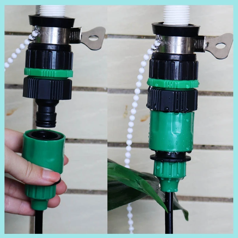 Water Quick Connector Garden Hose  Couplings Connecting Tool Pipe Nipple-Type Adapter 4/7mm or 8/11mm for Watering Irrigation B2