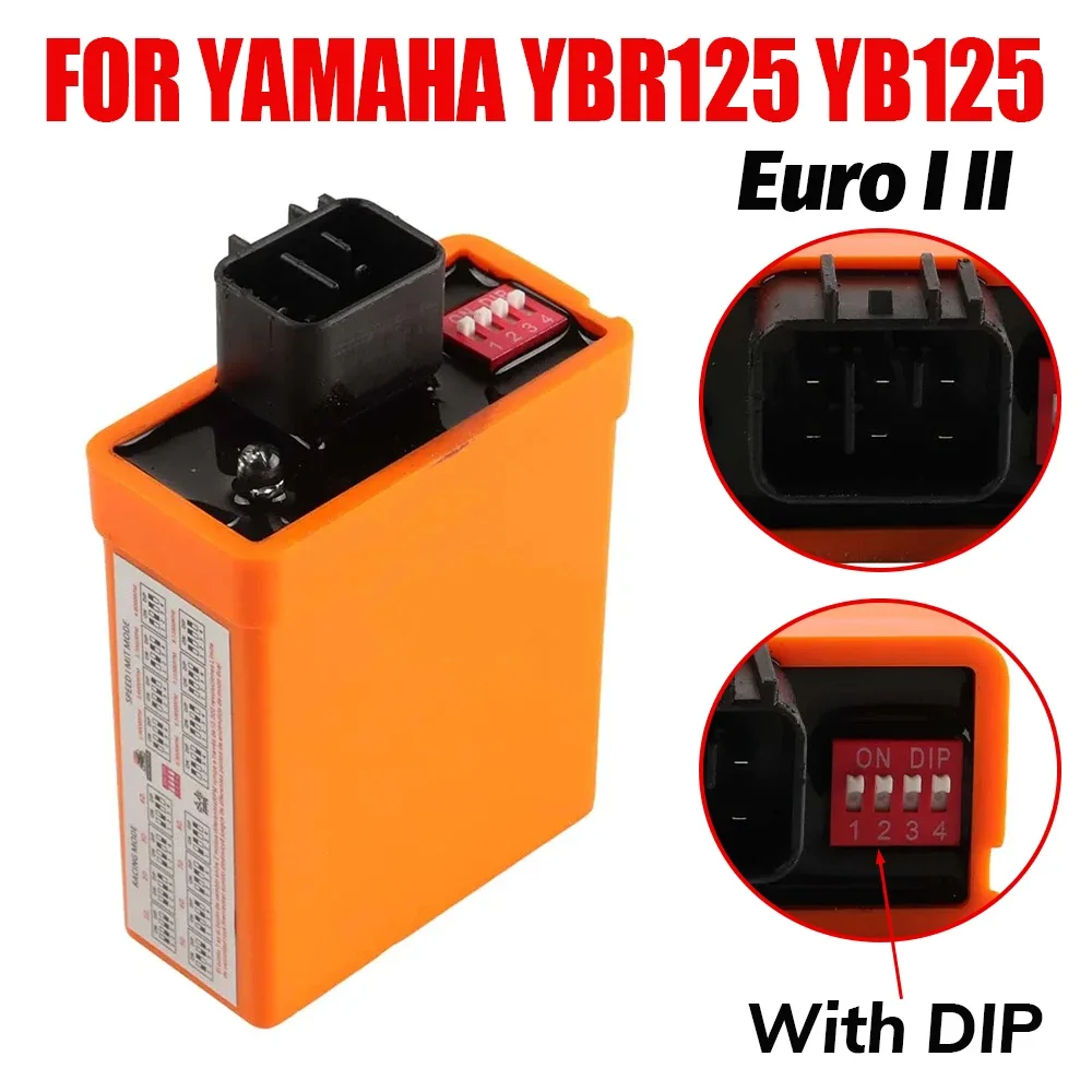 CDI de Carreras Ajustable para Motocicleta YAMAHA YBR125 YBR 125 YB 125 YB125 YB125Z Euro I II JYM125, Piezas de Encendido CDI con Límite de Velocidad Ajustable