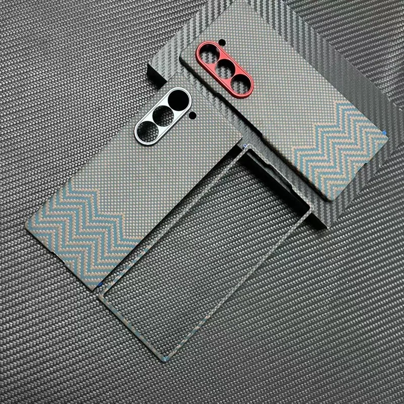 

Магнитный чехол для телефона из углеродного волокна для Samsung Galaxy Z Fold 6, ультратонкий противоударный защитный деловой чехол Magsafe из арамидного волокна