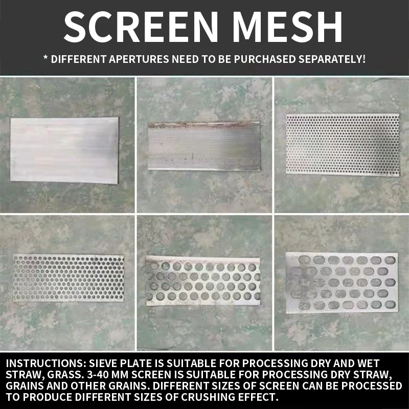 400 Modell 7,5 kW Hammermühle 380 V Maisstrohmühle Tierfutterverarbeitung DIY machen Pulverfutterverarbeitung Futtermühle