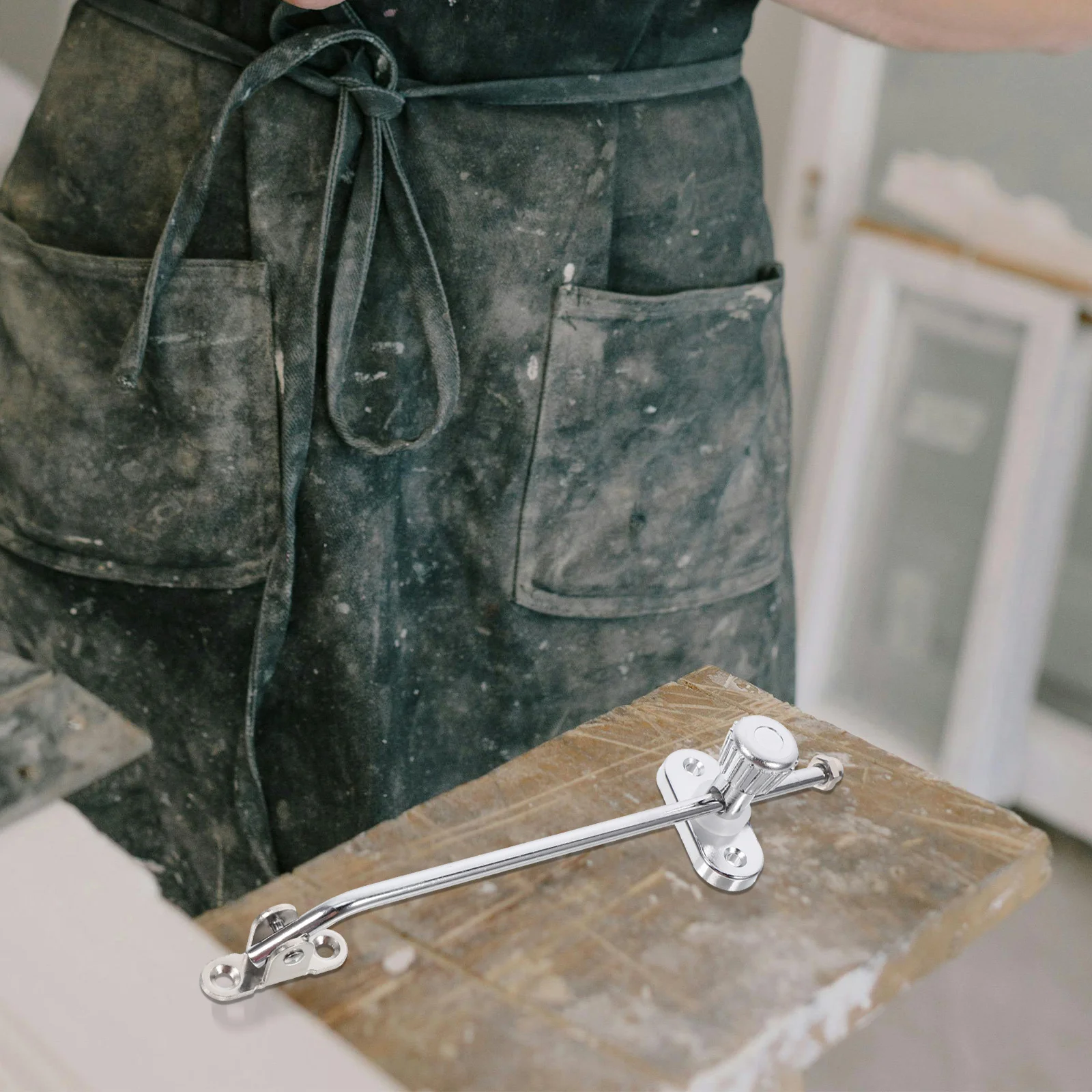 

Door Lock Bar Versatile Adjustable Window Stop Casement Window Hardware Heavy Duty Sliding Door Closer Security Bar Sash Lock