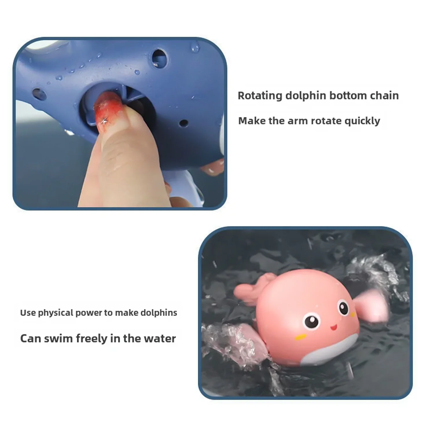 Baby shower bath toys children swimming bath water games cartoon animals whale turtle small yellow duck classic clockwork toys