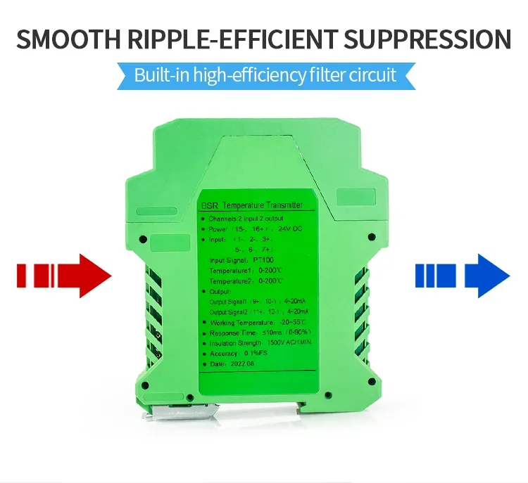 

1 In 1 Out PT100 Temperature Transmitter -50-500C RTD PT1000 Temperature Converter 4-20mA 0-10V 0-5V 35mm DIN Temperature Sensor
