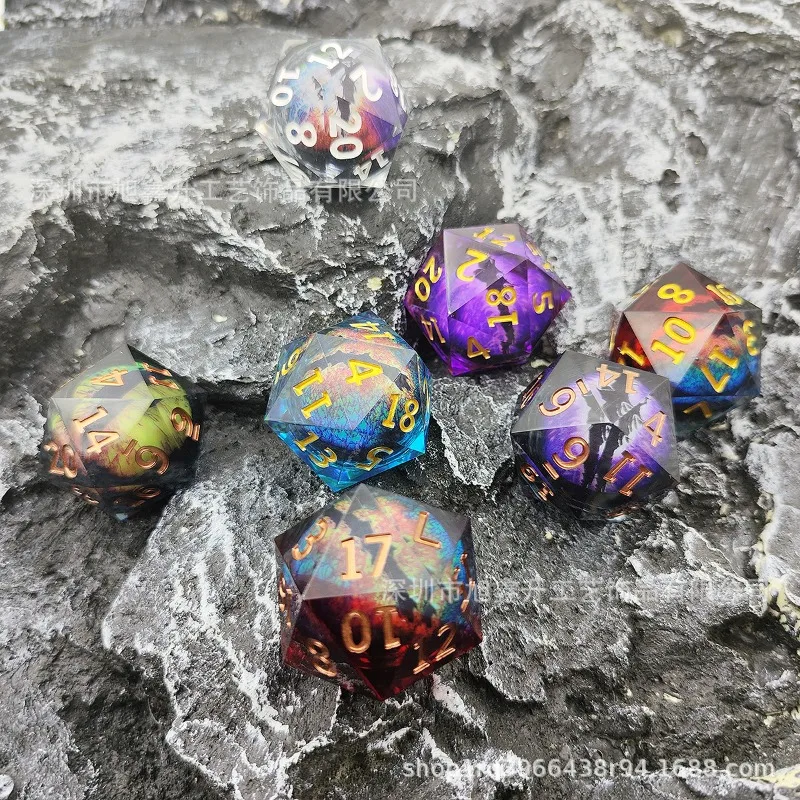 

35 мм D20 игральные кости Dragon Eye для DND Настольная ролевая игра Настольная игра для развлечений на открытом воздухе в помещении