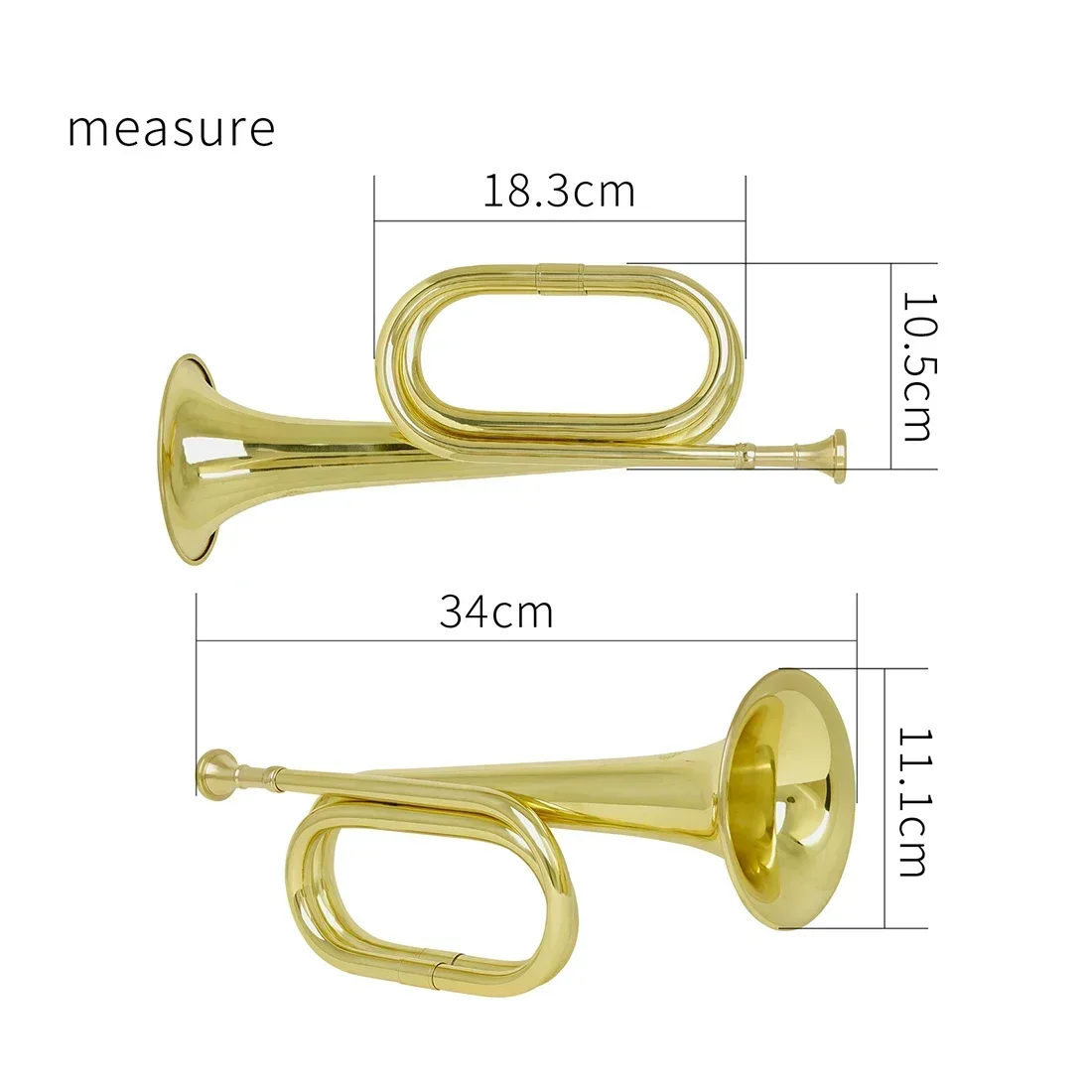 M MBAT Tuba Minuet Charge Spanish Military Horn C Key Bell Diameter 11cm with Mouthpiece Height 34cm Brass Musical Instrument