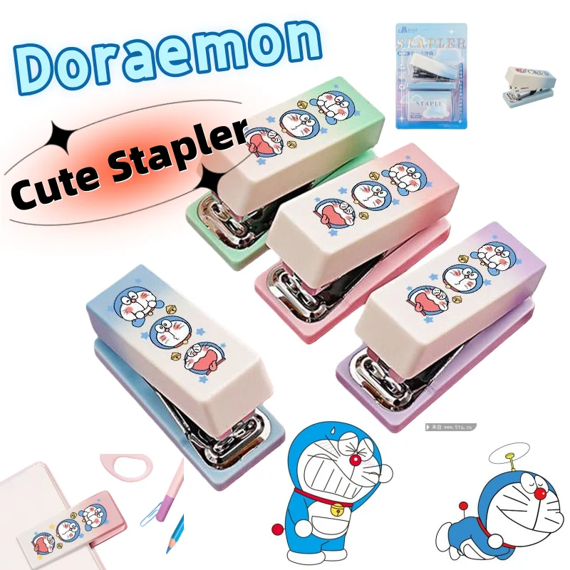 

Doraemon Stapler Cute Fashionable Cartoon Personalized Small Stapler for Boys and Girls, Home and Office Use, Gift for Friends