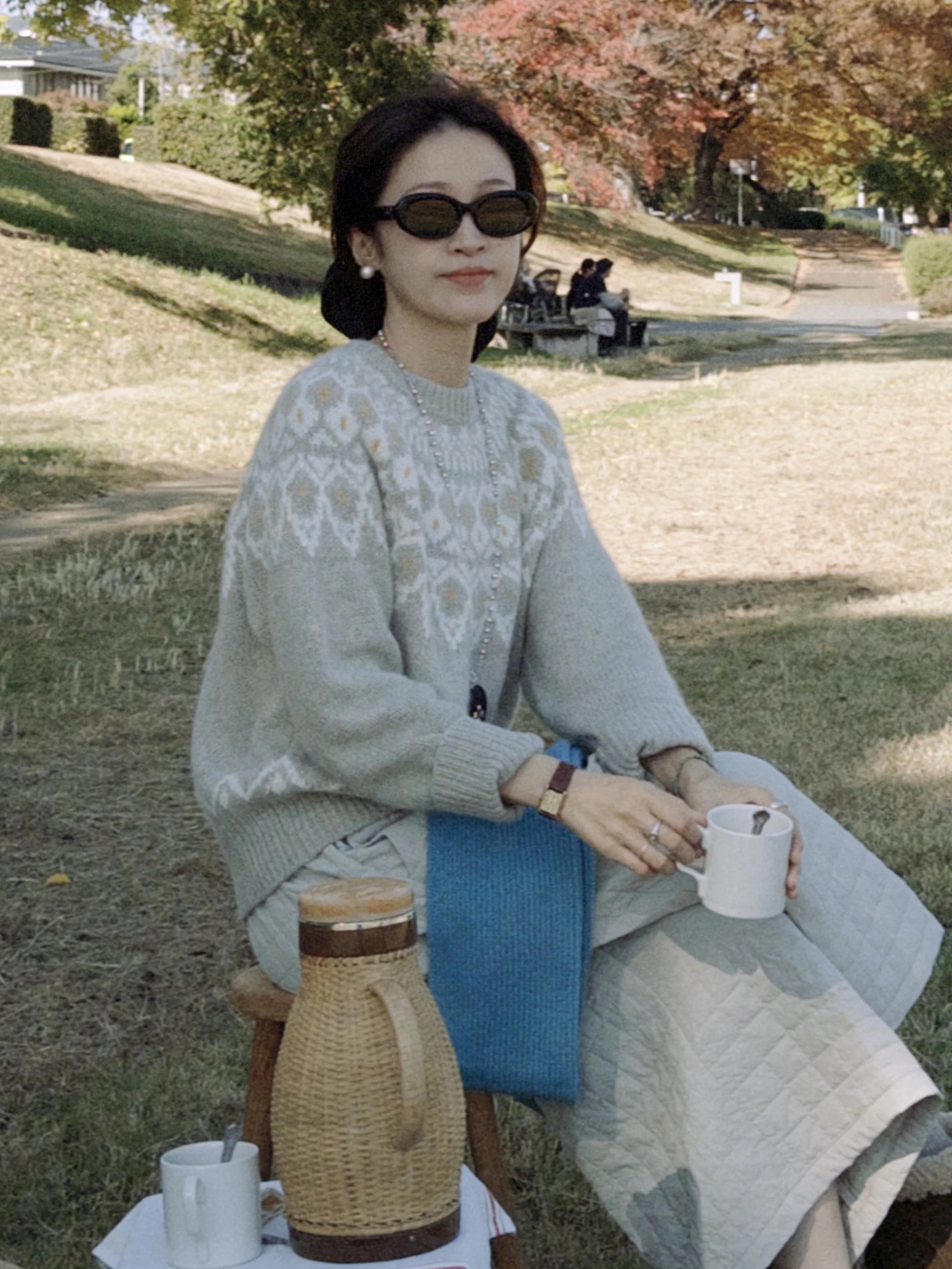 

Скандинавский зимний меховой шерстяной вязаный свободный круглый свитер Ne, женский винтажный вязаный теплый свитер Thi Long Sve No Hat