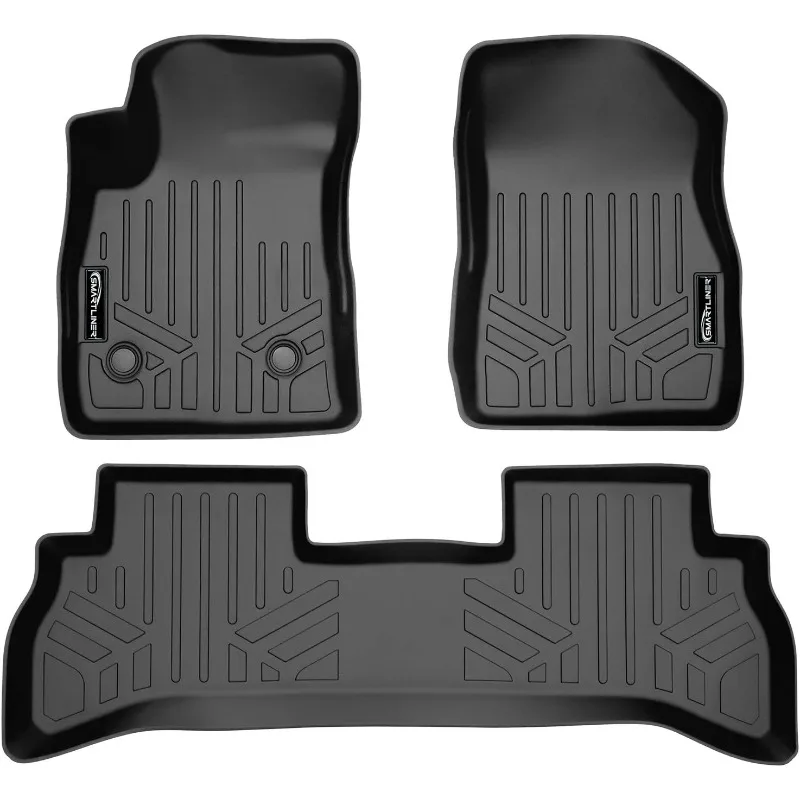 US Floor Mats 2 Row Liner Set Black Compatible with 2020-2022 Buick Encore GX (Only Fits FWD)