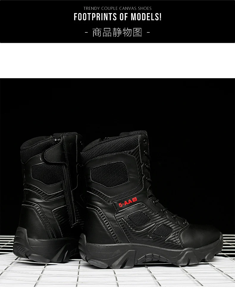 Herren-Taktikstiefel, Outdoor-Damen-Armee-Schuhe, Wüstenstiefel, Training, Unisex, ultraleicht, Militär, Sicherheit, schnelle Reaktion, Herren-Camping – Detail 20