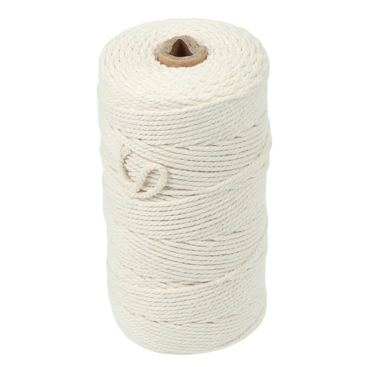 200M 3Mm Raw White Cotton Cord Premium Twist Rope for Sewing Crafting Repairing Torn Fabrics General Stitching and Decorative