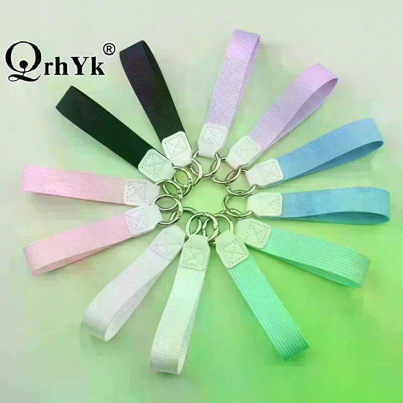 Canvas Keychain Strap Fashion Lanyard for Bags Durable Floating Weave Pendant  for Everyday Use