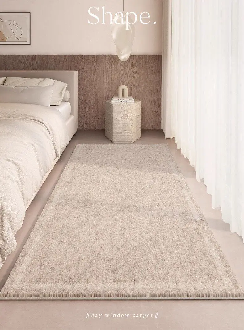 Bedroom carpet light luxury high-end imitation velvet floor mat living room sofa coffee table bedside blanket coffee