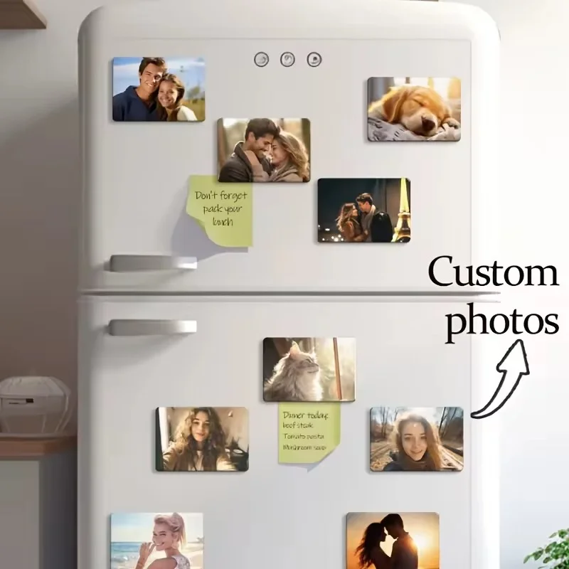 Rectangle DIY Acrylic Magnet Kit Refrigerator Magnet Home Decoration Custom Photos Postcard Handmade Crafts