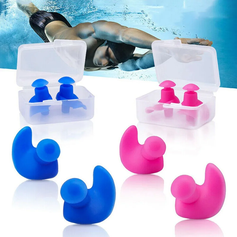 1 Pair Spiral Earplugs Waterproof Earplugs Unisex Earplugs Silicone Swimming Earplugs Diving Swimming Pool Accessories