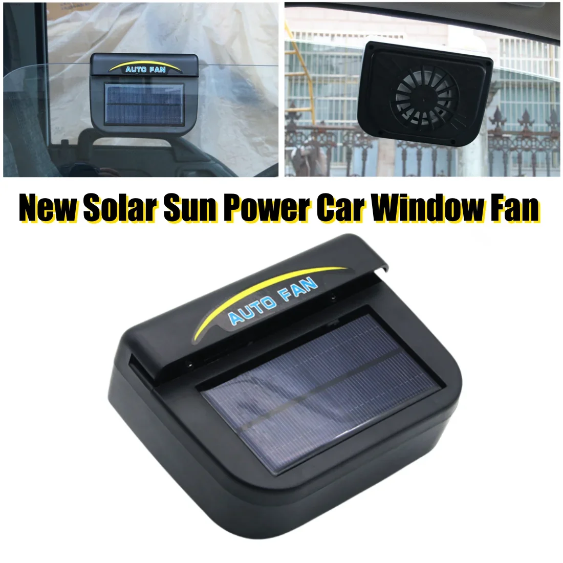 Radiator Cooling Fan New Solar Sun Power Car Window Auto Air Vent Cool Fan Cooler Energy Saving Ventilation System Radiator