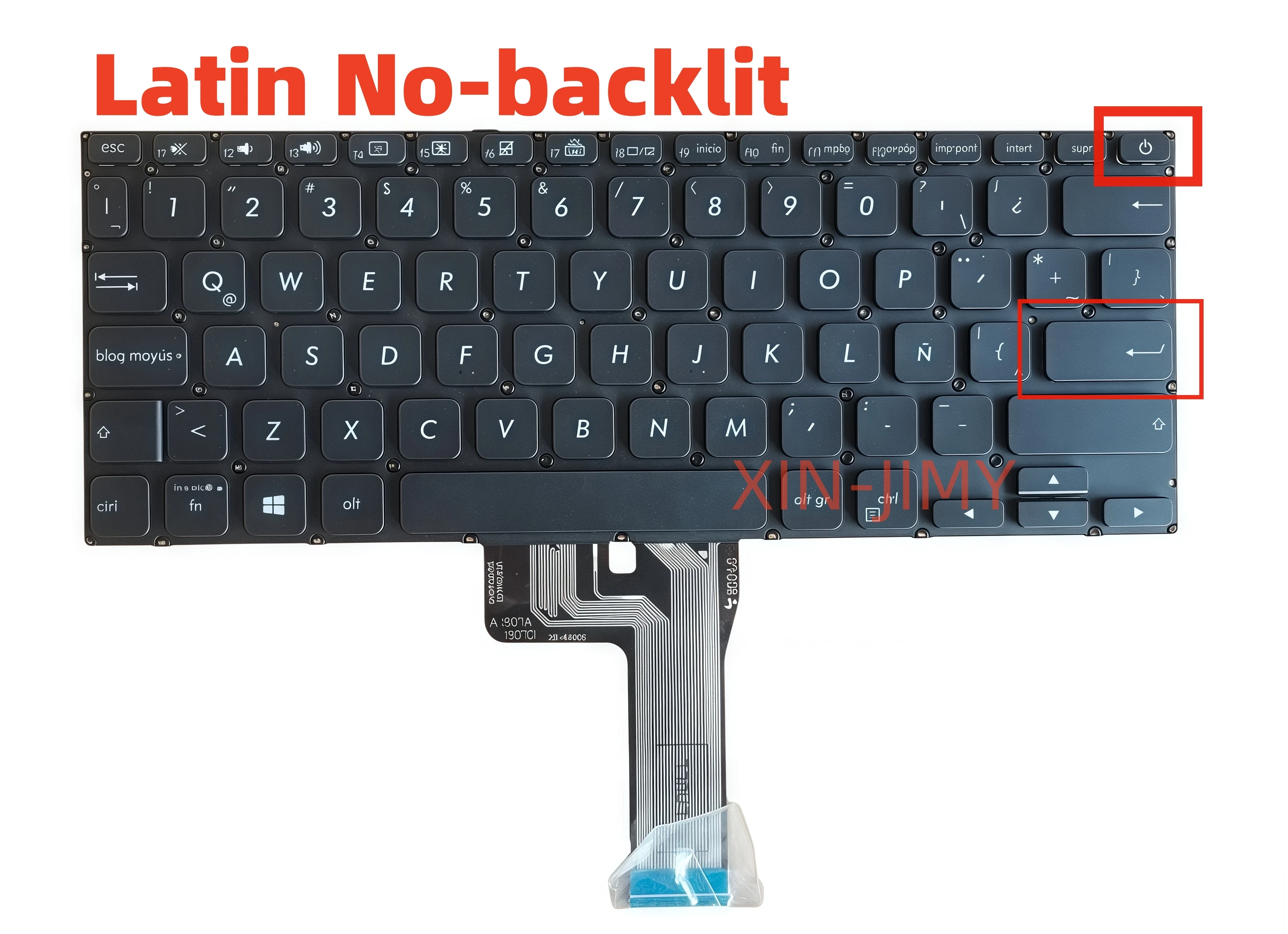 Latin Black Laptop keyboard For ASUS Vivobook X412F X412FA X412U X412UB X412UA X412D R423 R424F A409J/M X409U without  backlit