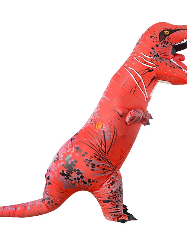 Adult Kids T-Rex Inflatable Dinosaur Costumes Suit Dress Anime Party Cosplay Carnival Halloween Costume For Man Woman