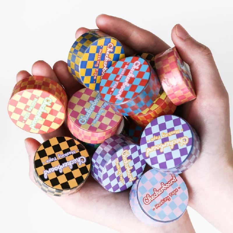 1 Rol Vers Raster Washi Tape Voor Diy Journal Scrapbooking Dagboek Planners Handwerk Benodigdheden